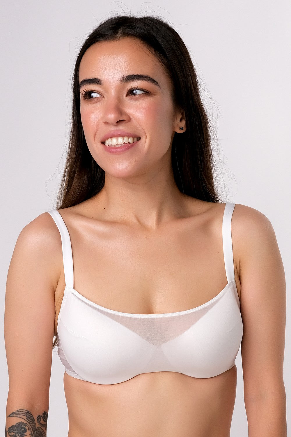 Плотный бюстгальтер с микросеткой VLPT02546 white