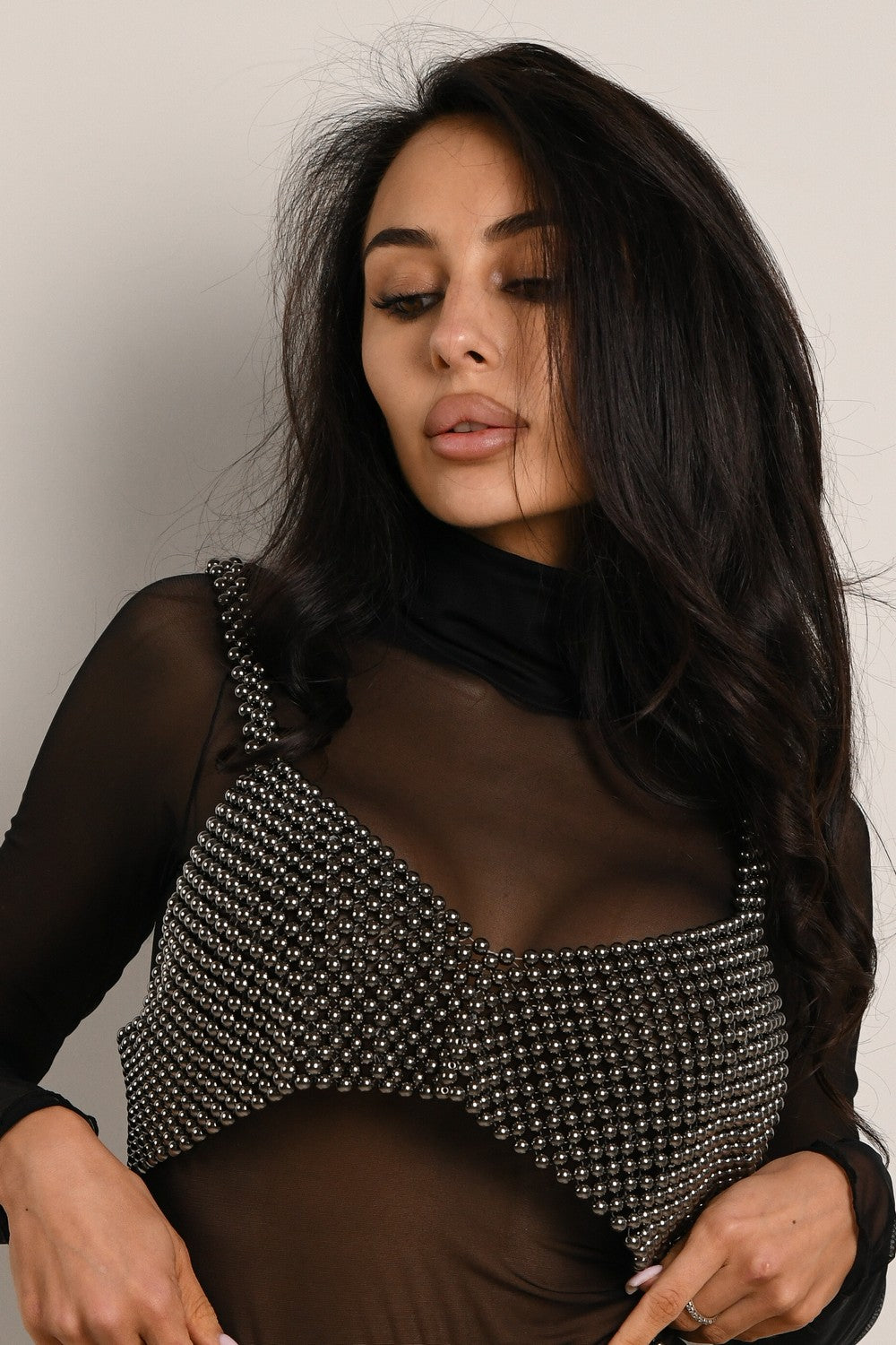 Топ из бусин 80008513 Shelly