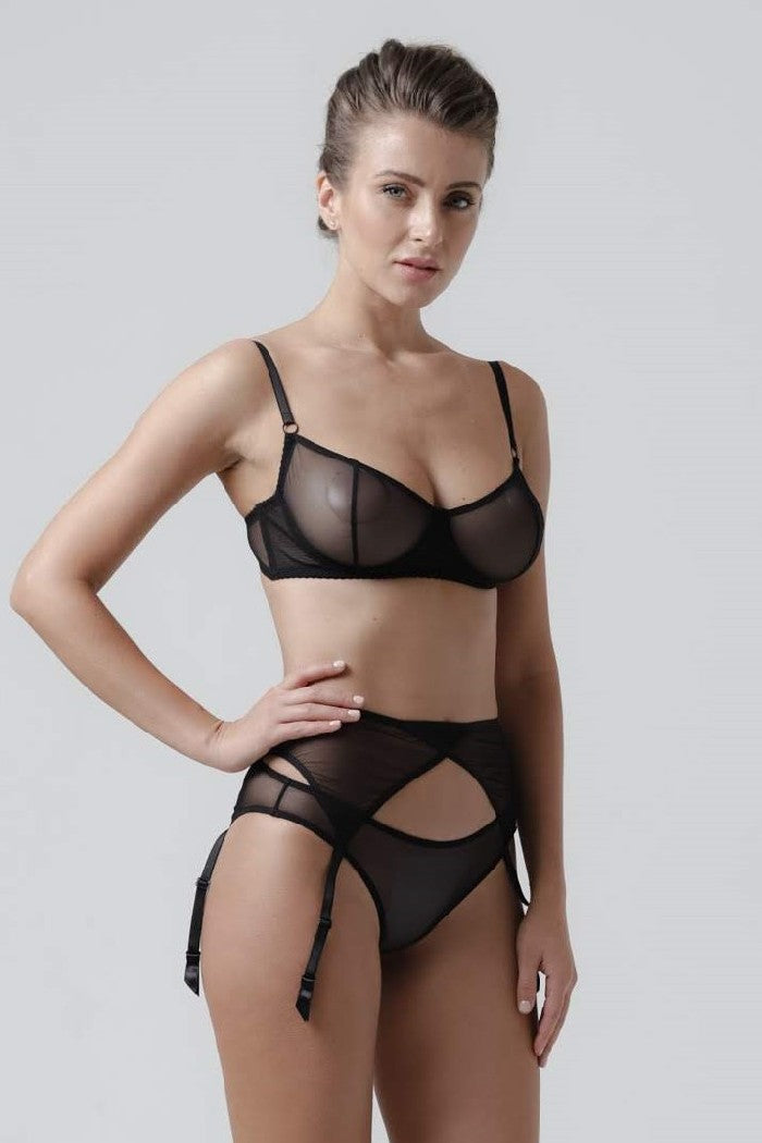 Пояс для чулок из сетки 30202301 Basic Black