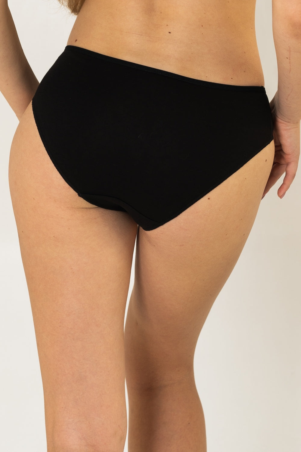 Хлопковые трусики слип 16 black