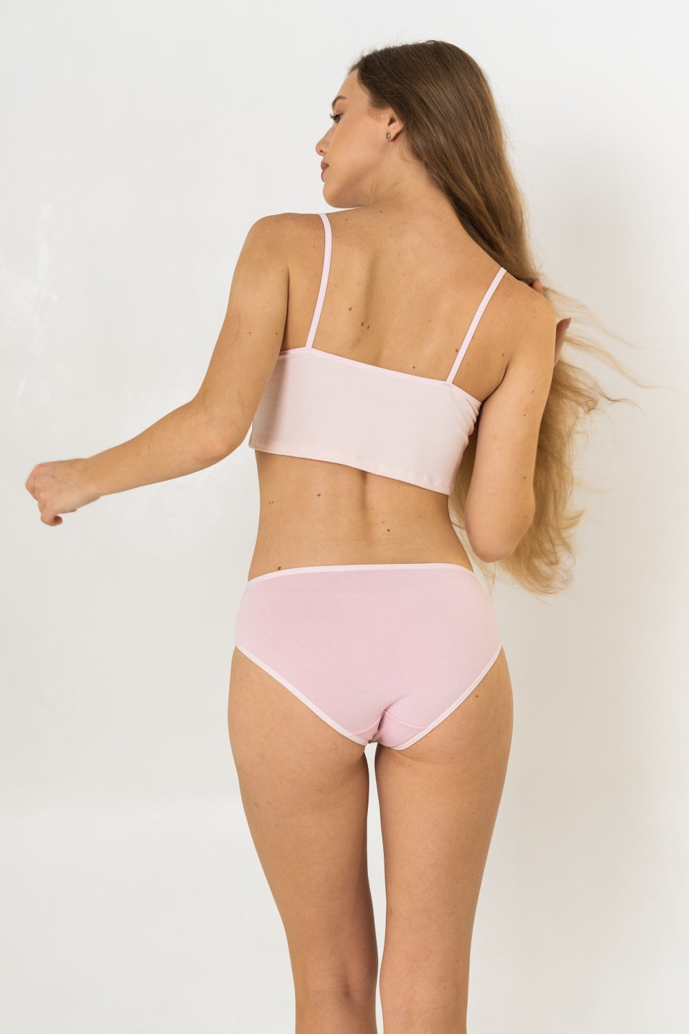 Хлопковые трусики слип 16 rose