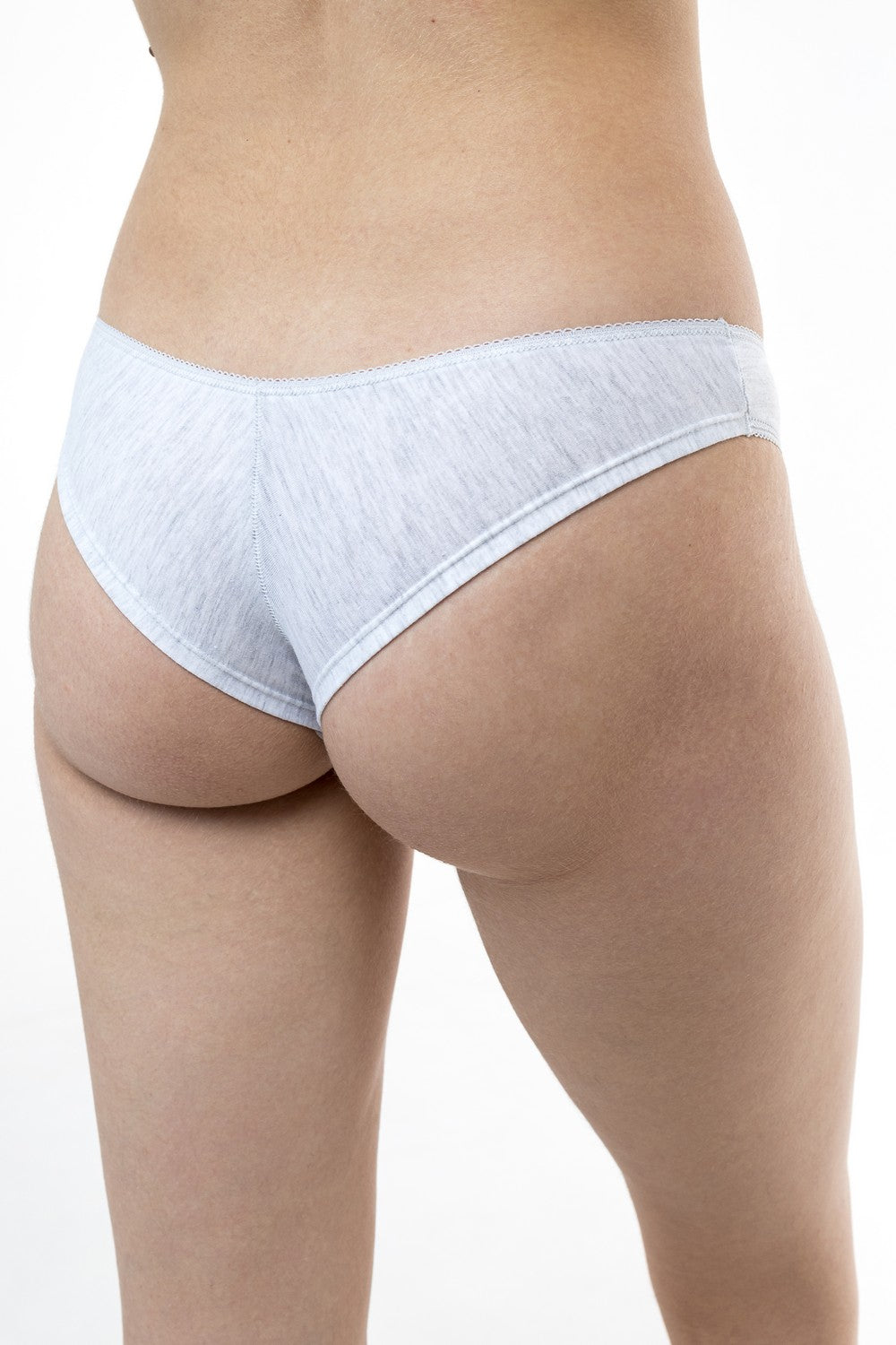 Хлопковые трусики бразилиана 33 gray