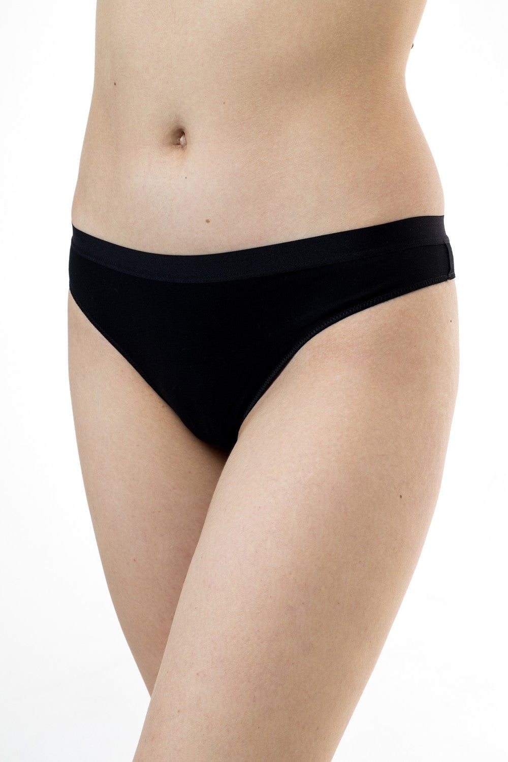 Трусики бразилиана из хлопка 35 black