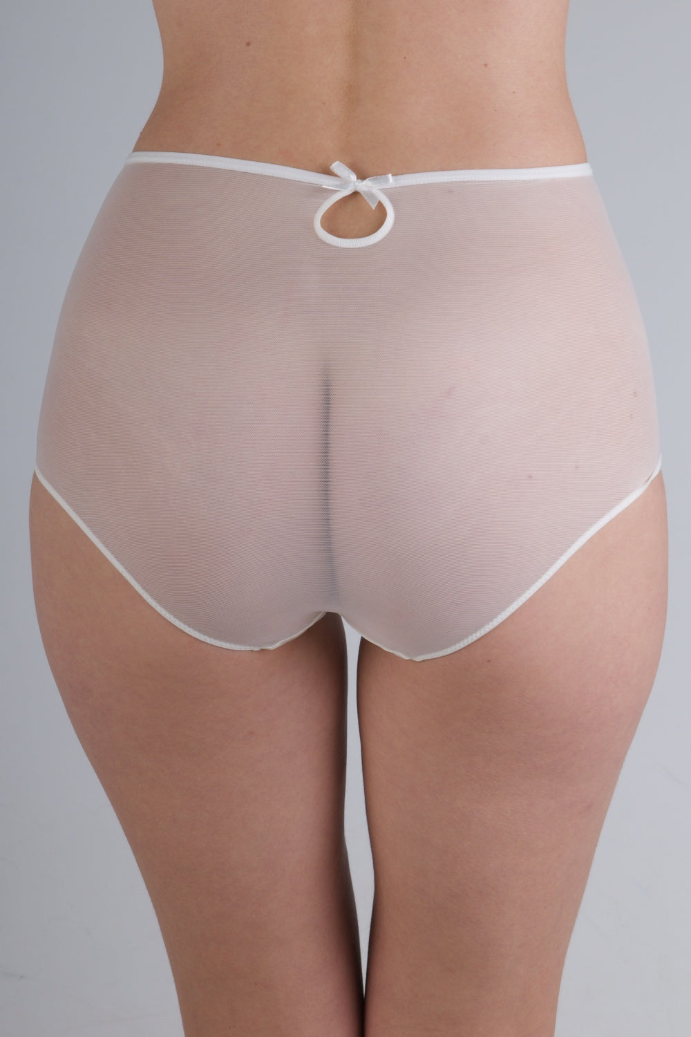 Высокие трусики слип из микросетки 58 milk