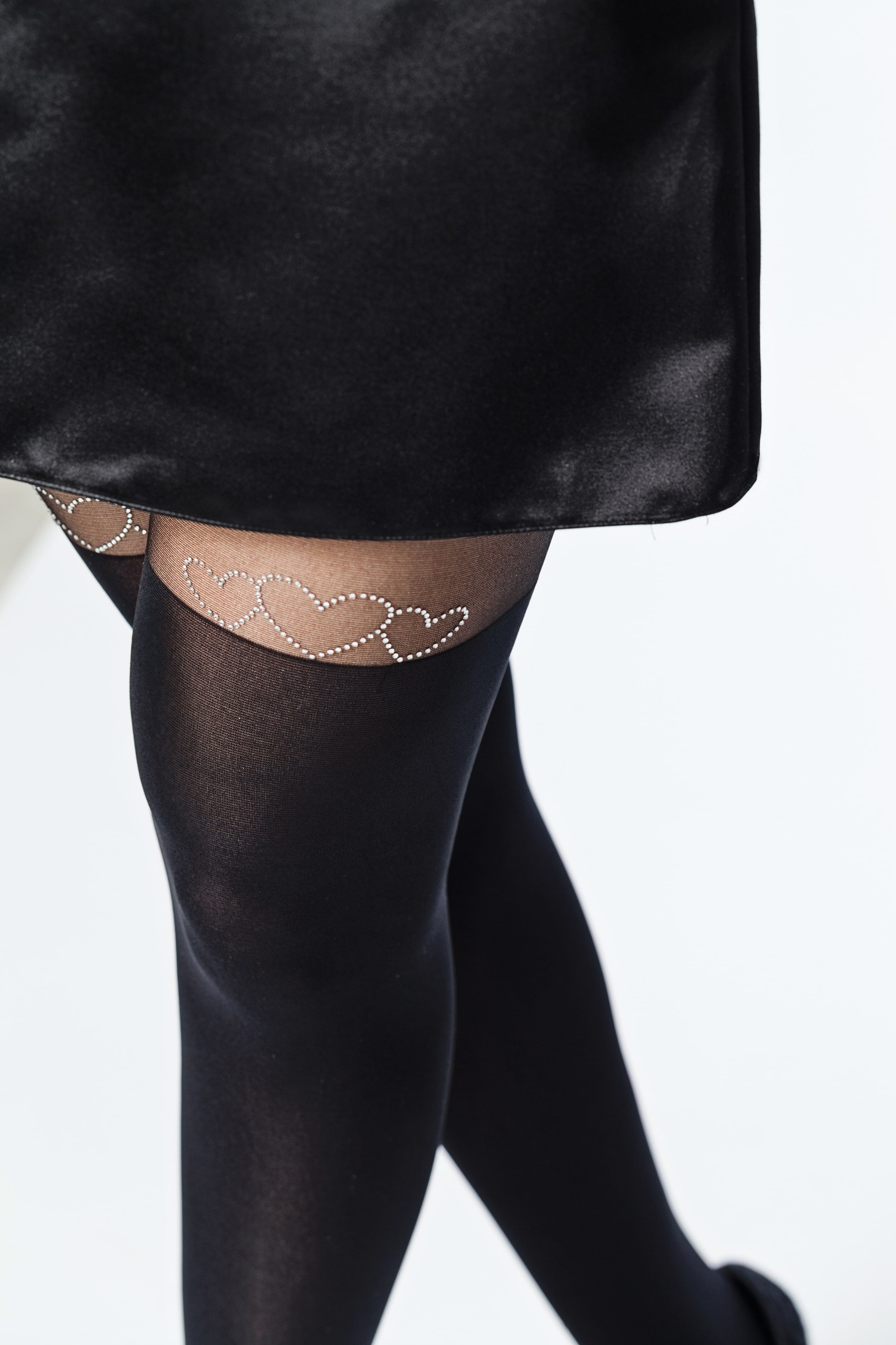 Колготки с имитацией чулок P1075 Heart 60d