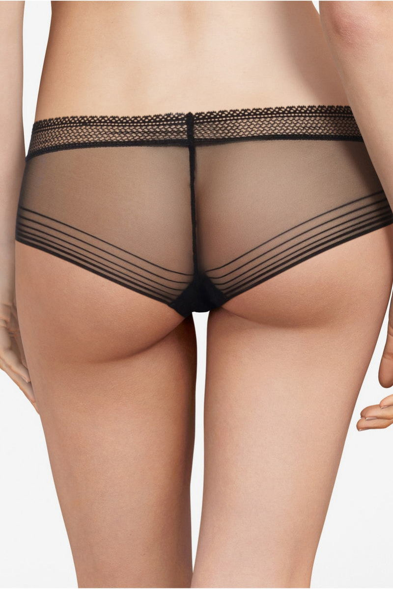 Шортики из микросетки 40G4 Sukeban black