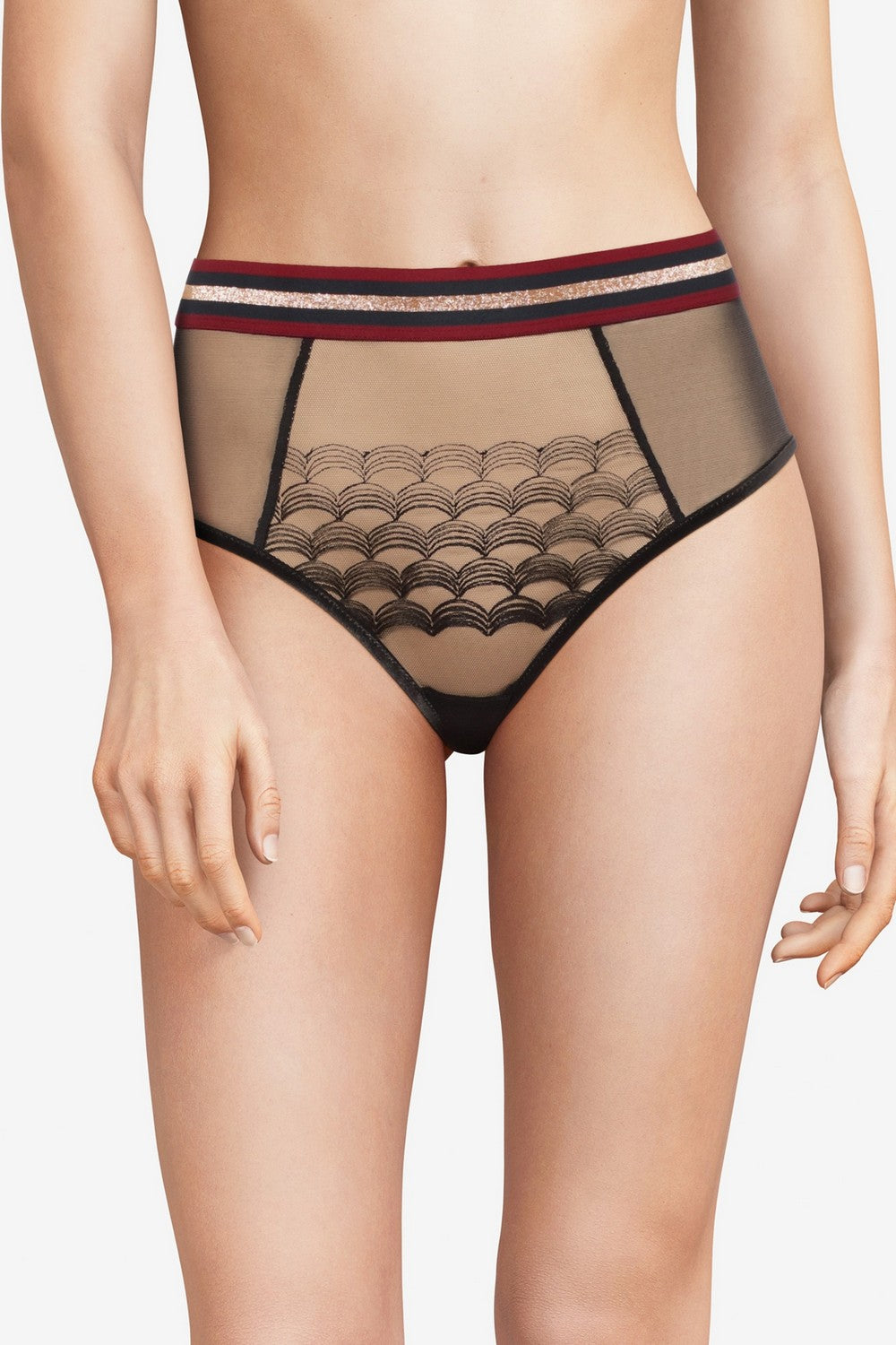 Высокие трусики слип 41G4 Street black