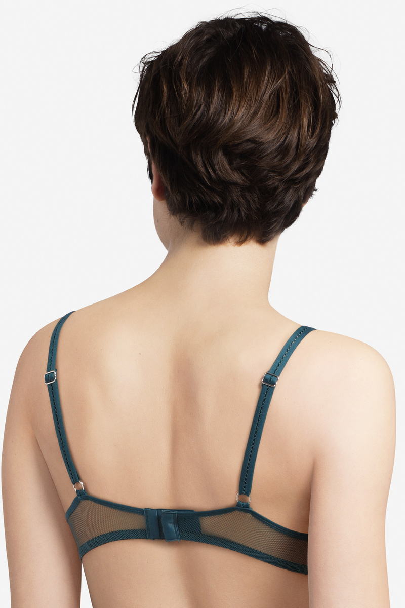 Кружевной бюстгальтер push-up 42C2 Camden blue ming