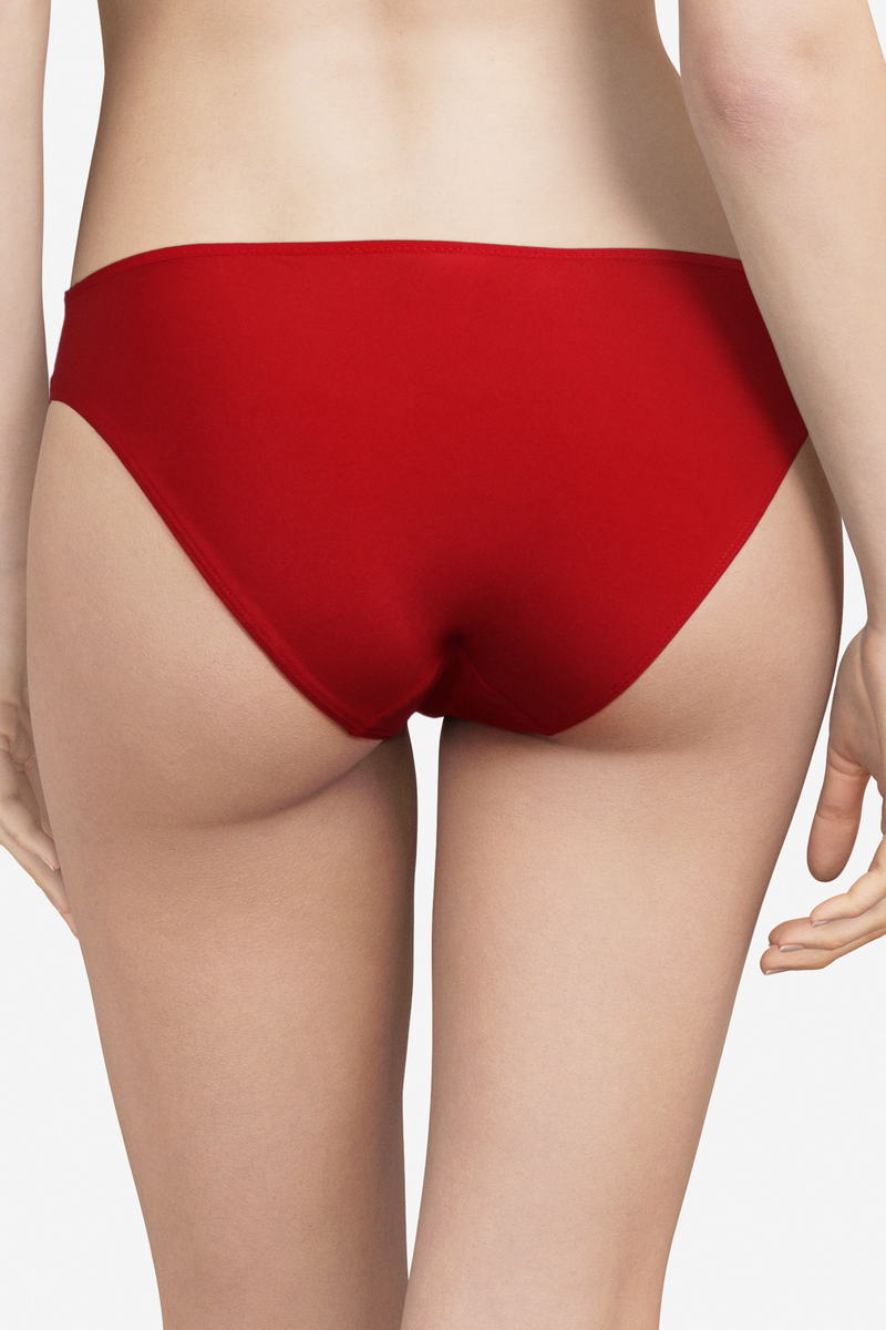 Трусики слип с кружевом 42C3 Camden poppy red