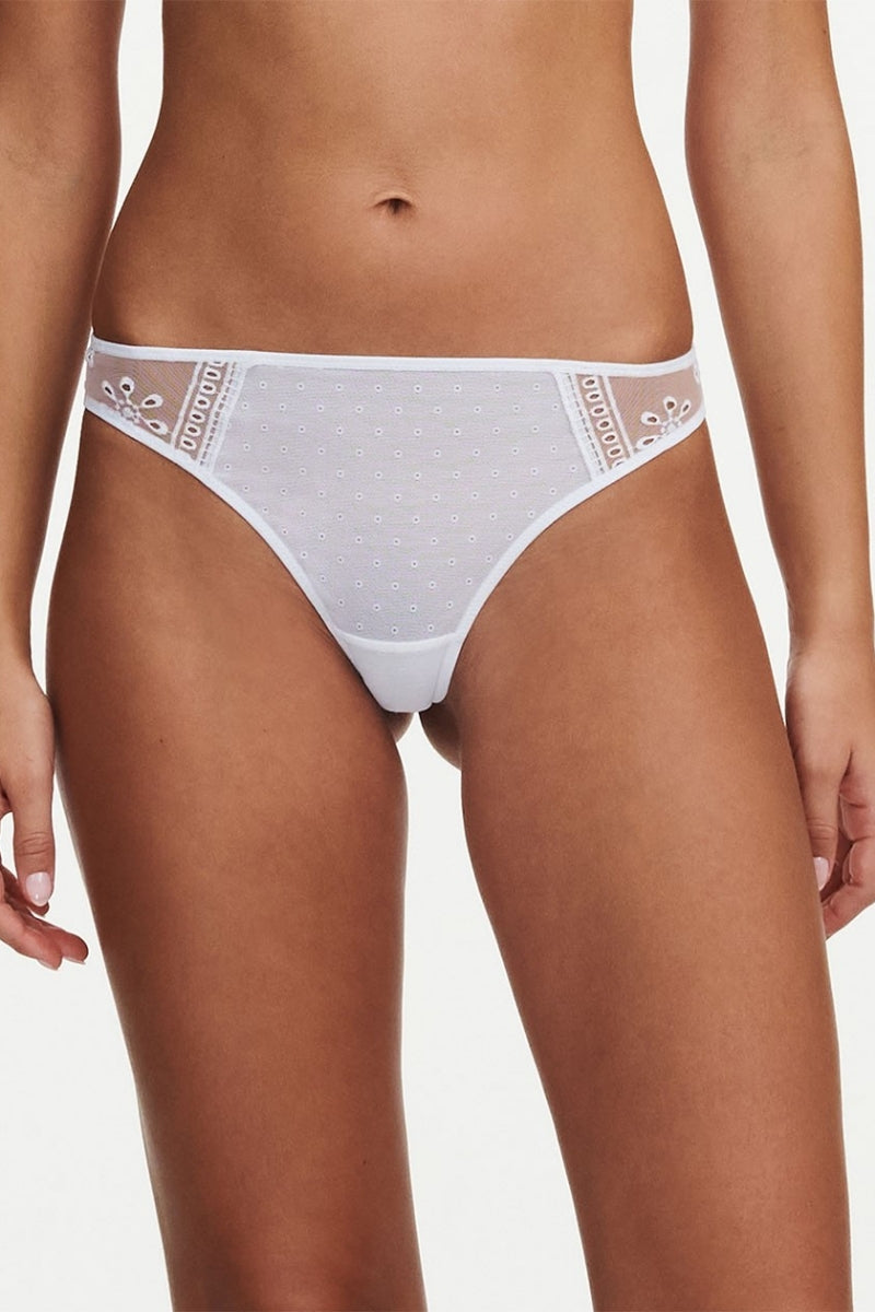 Трусики стринг из микросетки 42L7 Prisca white