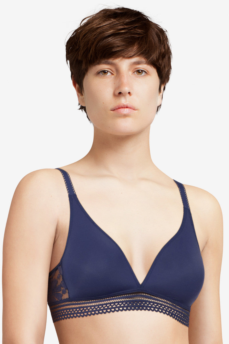 Плотный бюстгальтер из микрофибры 46H5 Marta bleu danube