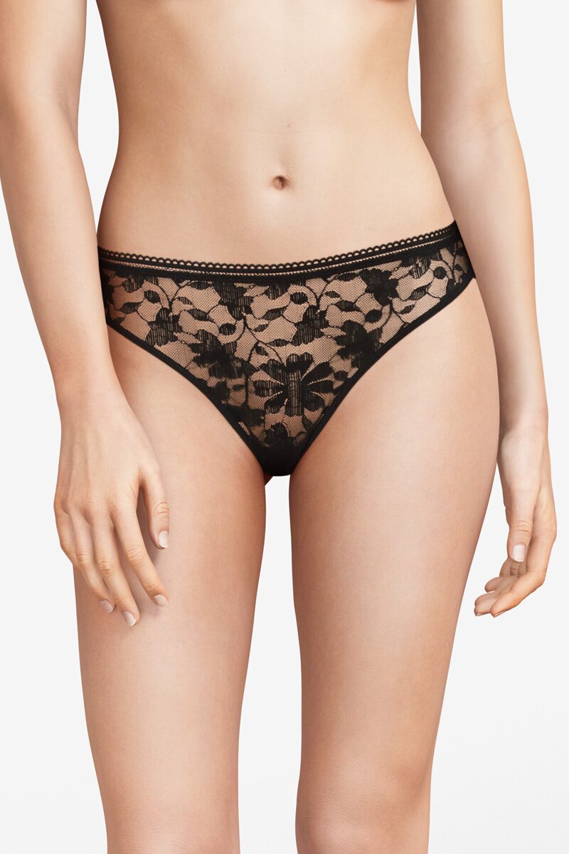 Кружевные трусики стринг 46H7 Marta black