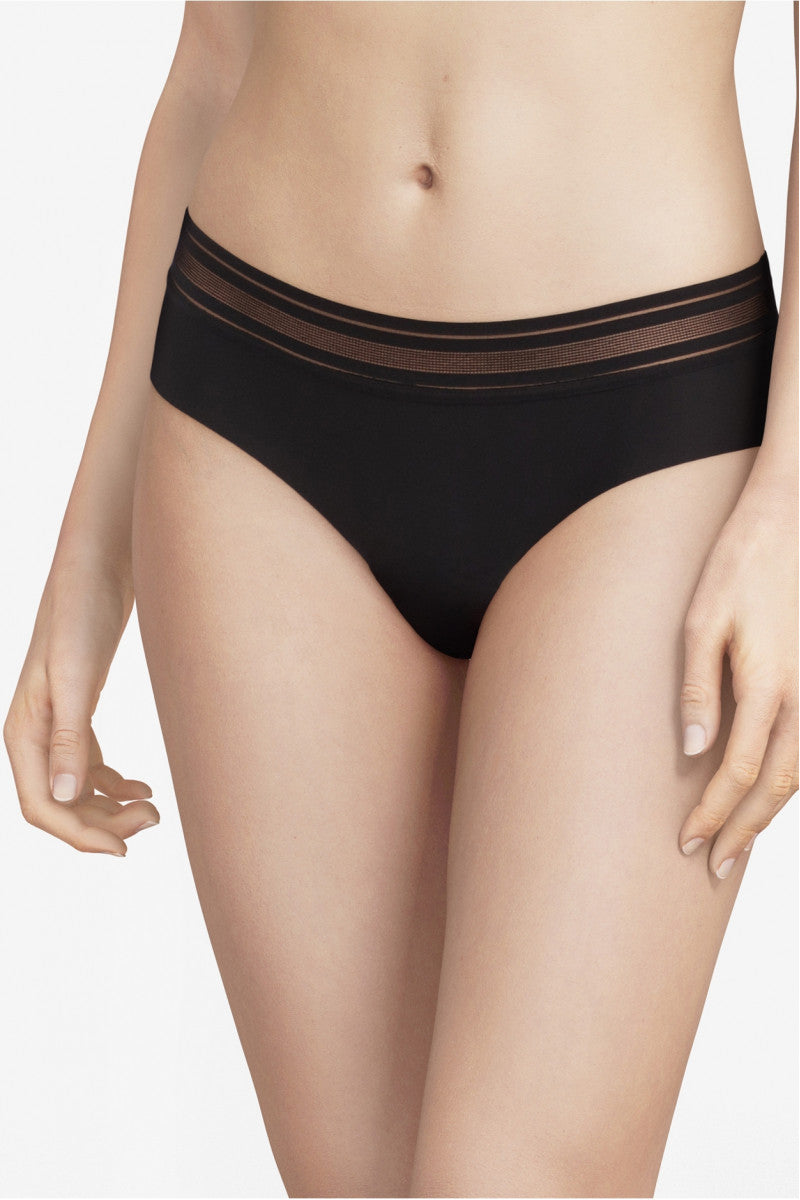 Бесшовные трусики слип 47D4 Rhythm black