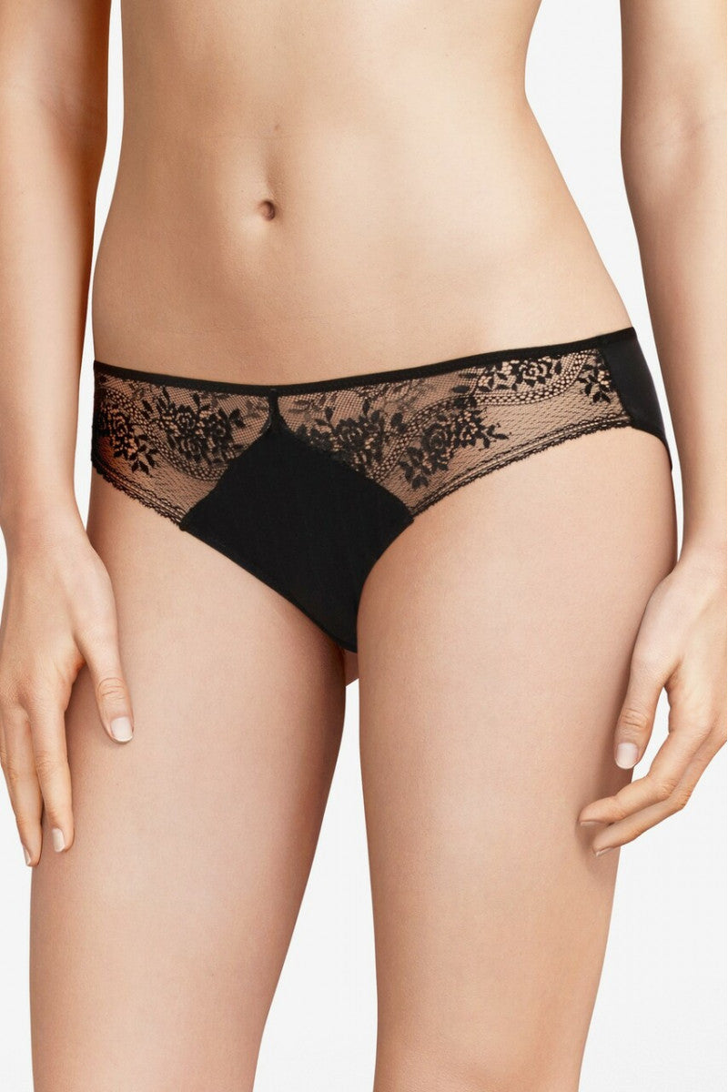 Трусики слип с кружевом 47H3 Maddie black
