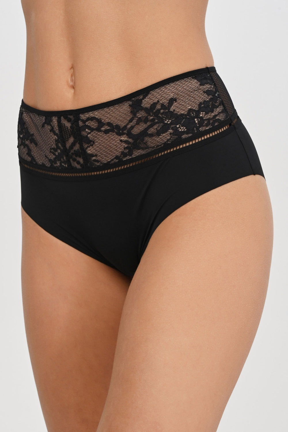 Высокие трусики слип 49J3 Olivia black