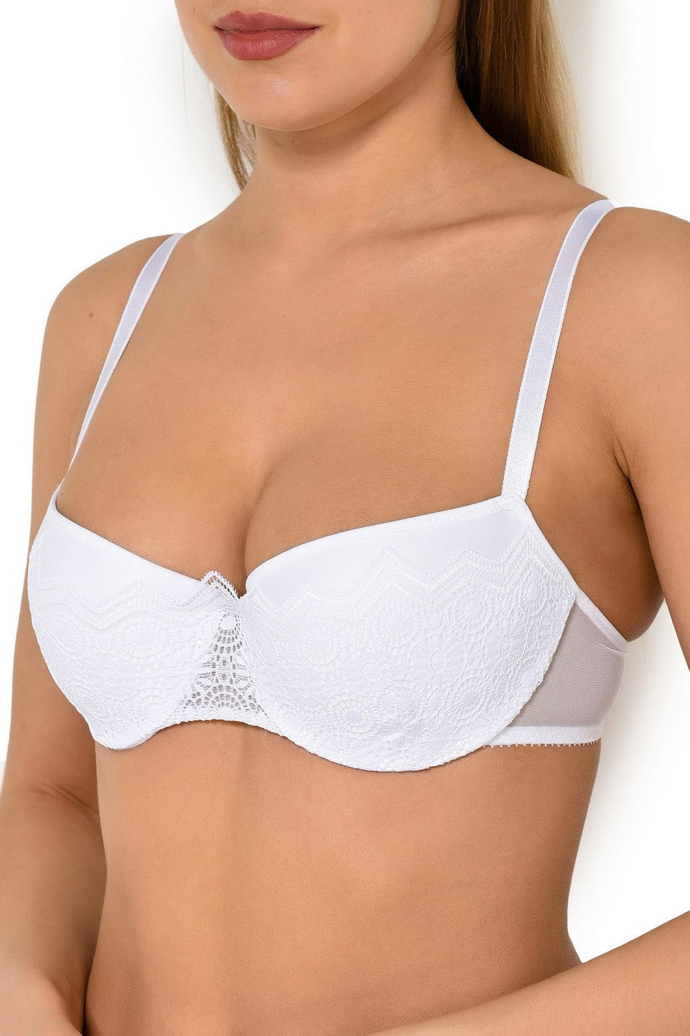 Бюстгальтер балконет с push-up 7692 Georgia white