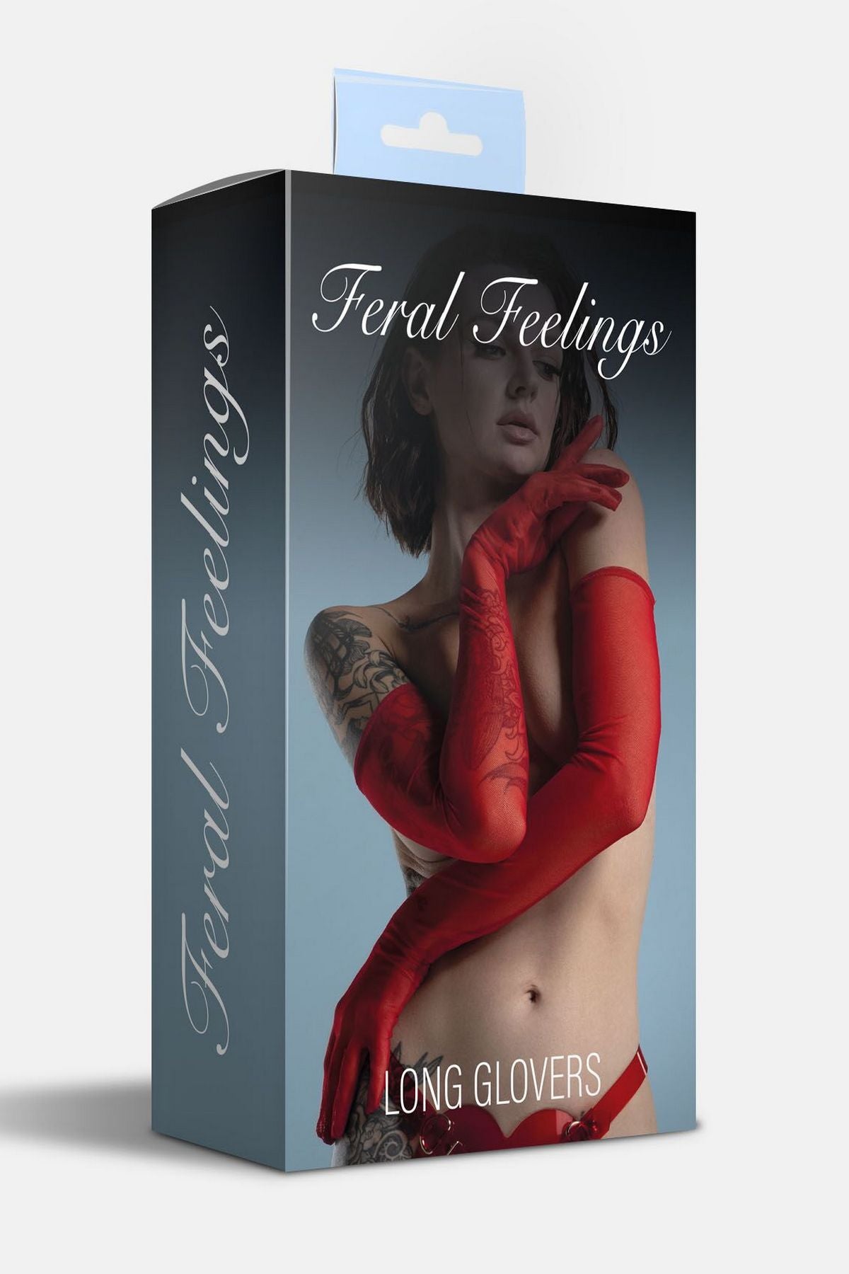 Высокие перчатки из микросетки Long Glovers red