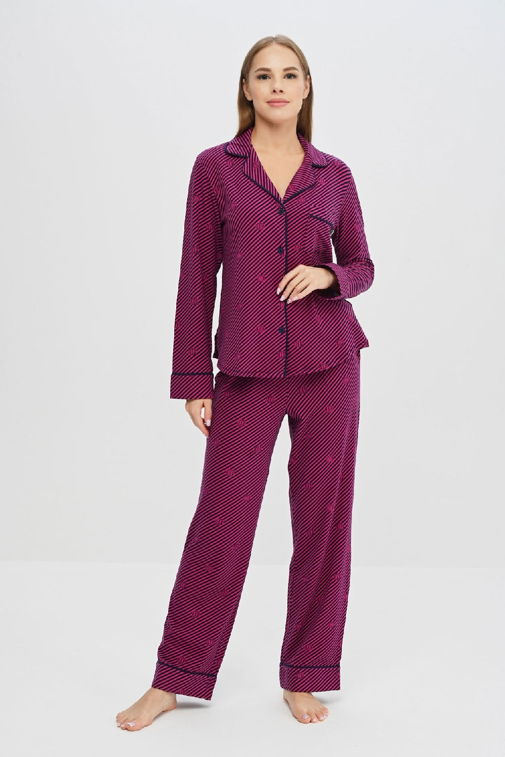 Хлопковая пижама YI2822590/653 fuchsia