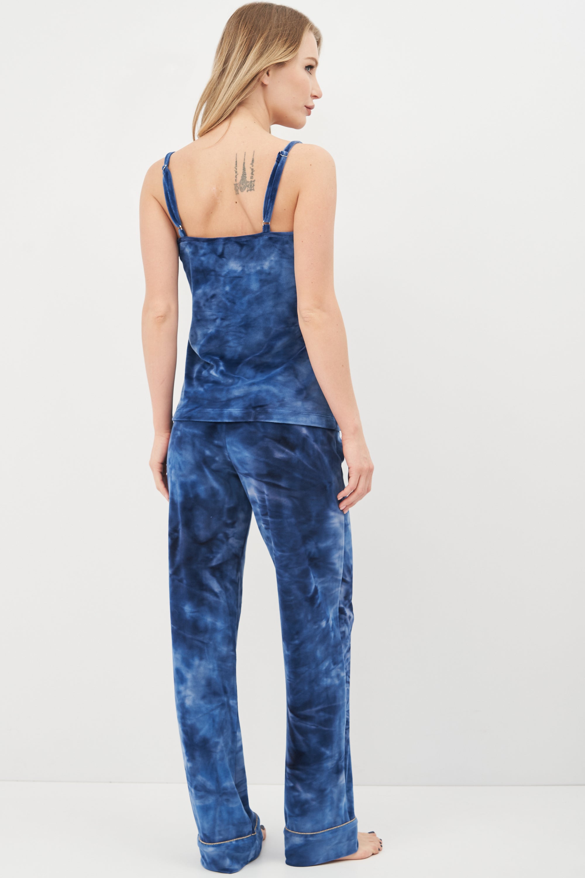 Велюровая пижама 03122 blue