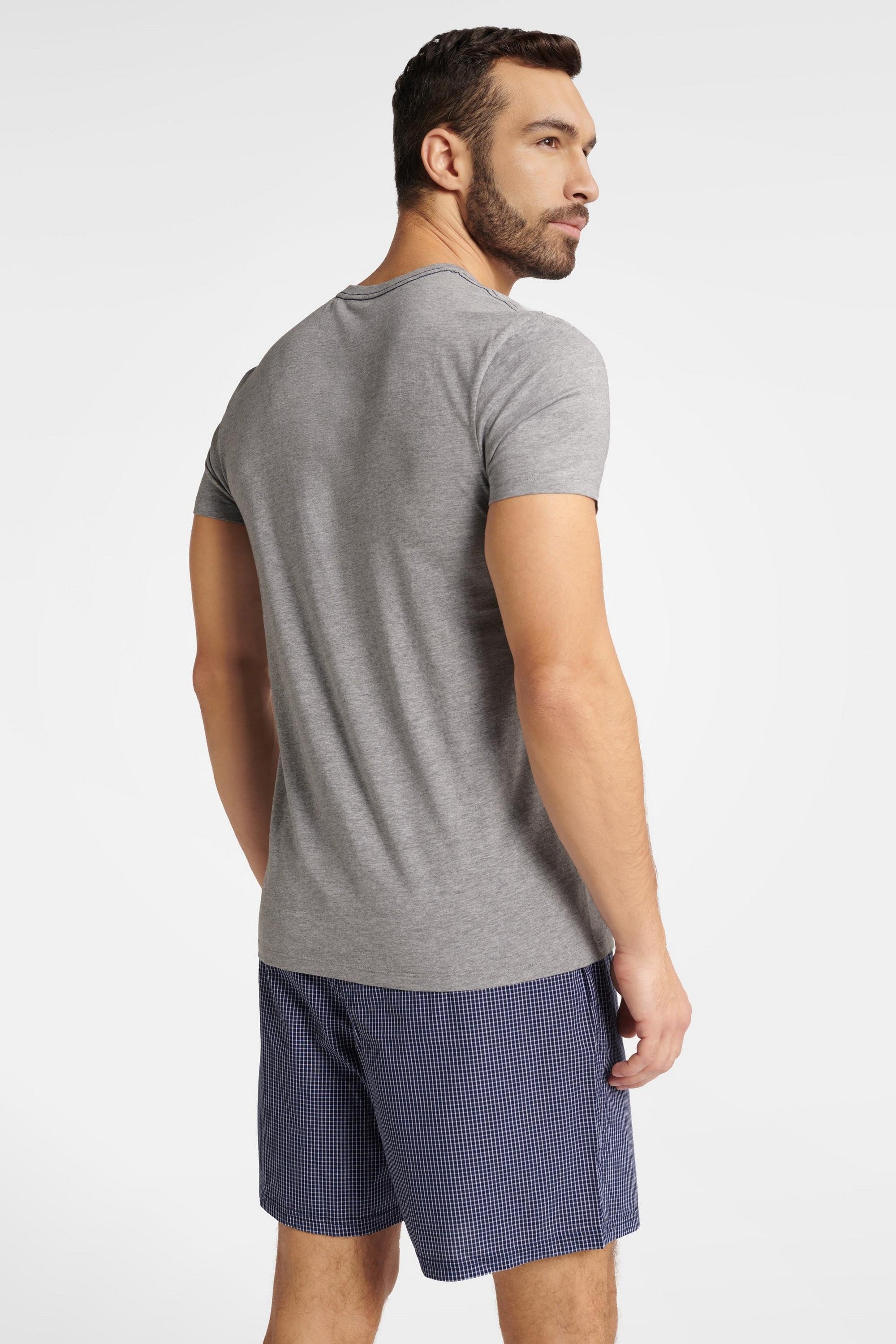 Хлопковая мужская пижама 40668 Worthy grey