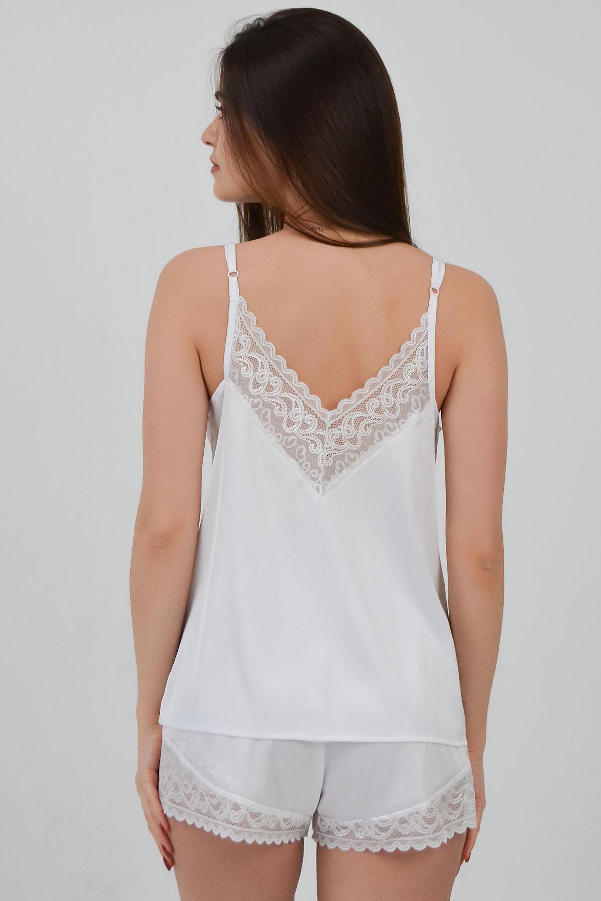 Атласная пижама с кружевом 1564/65022