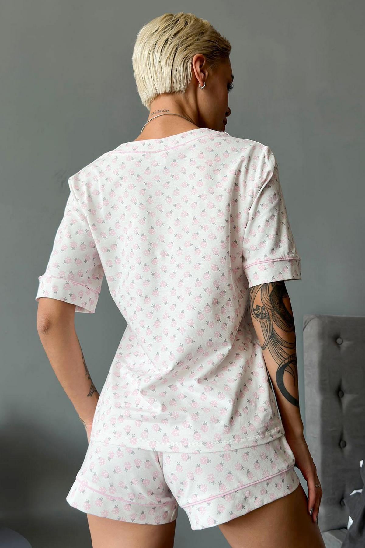 Бавовняна піжама з блузою 1555/16098