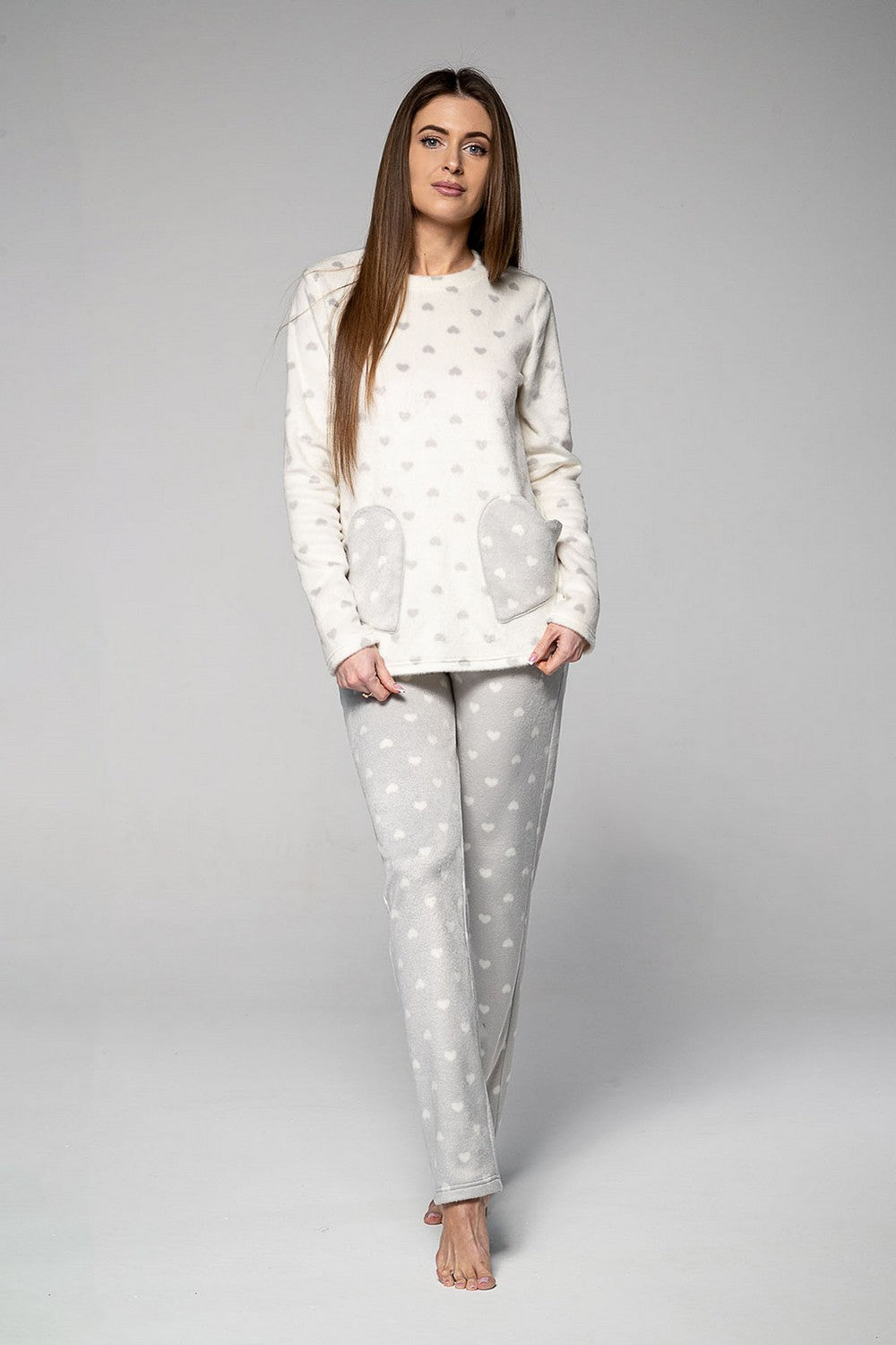 Флисовая пижама 1331 milk