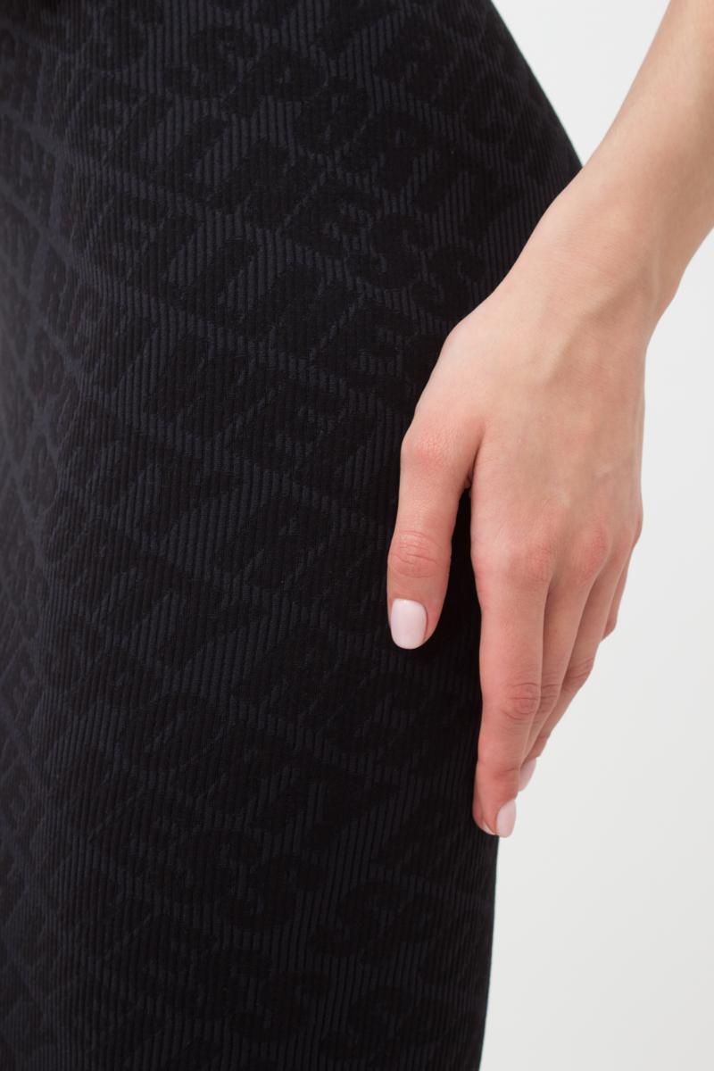 Бесшовное платье в рубчик 1010493 Dress Rib Wellness black