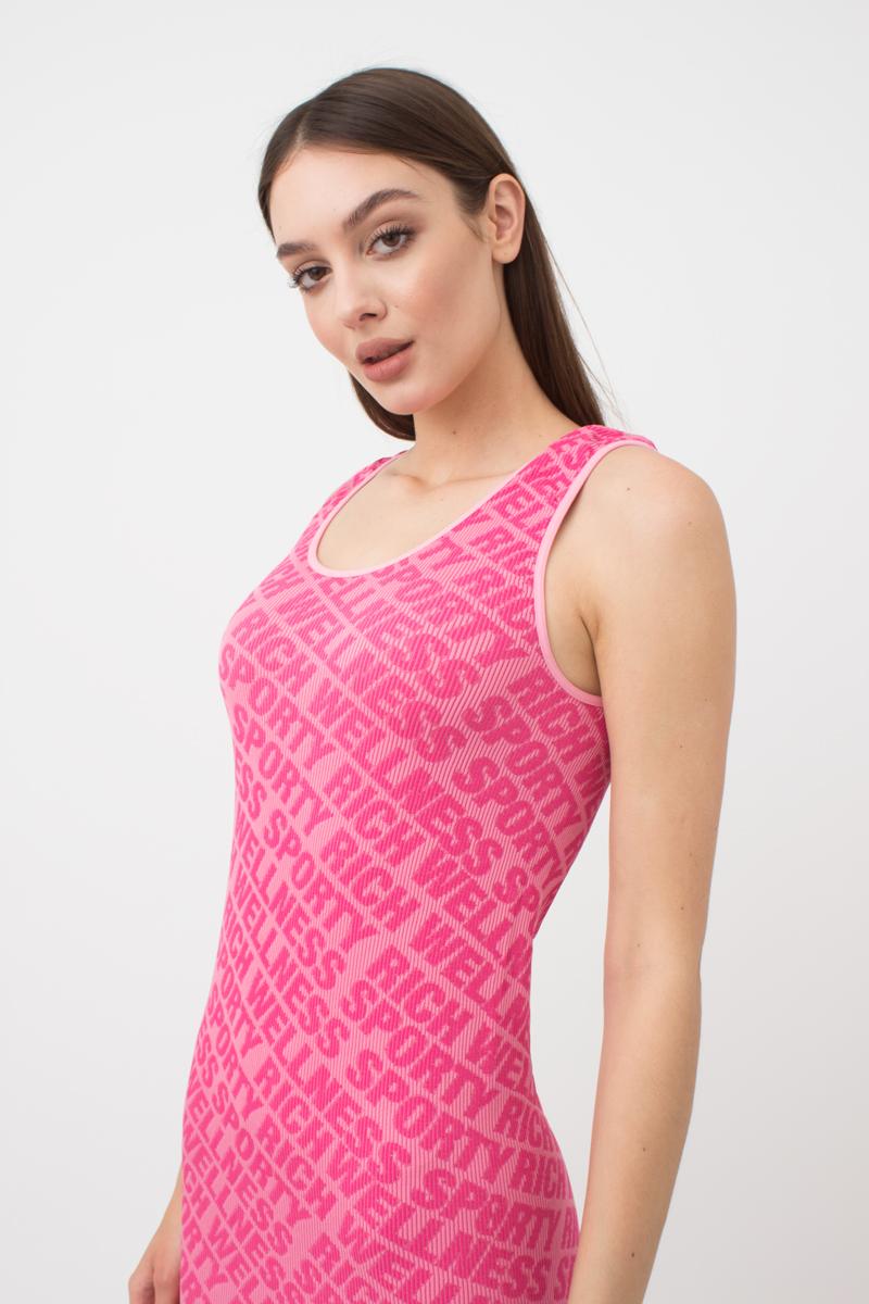 Бесшовное платье в рубчик 1010493 Dress Rib Wellness bubblegum