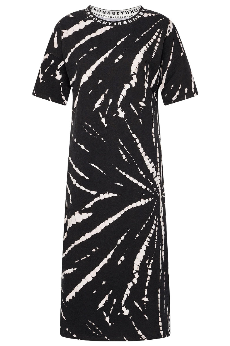 Трикотажное платье с принтом YI2122472/19 black