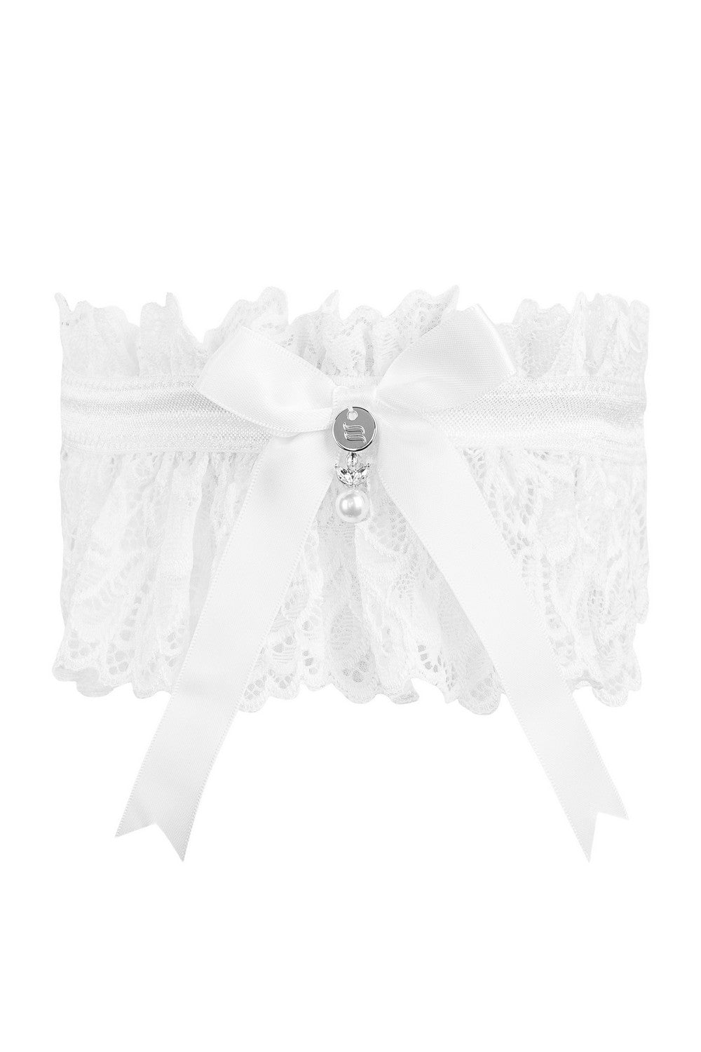 Кружевная подвязка на ногу Amor Blanco