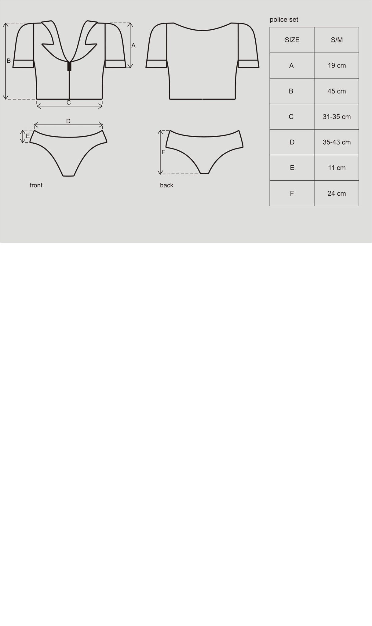 Игровой костюм Police set