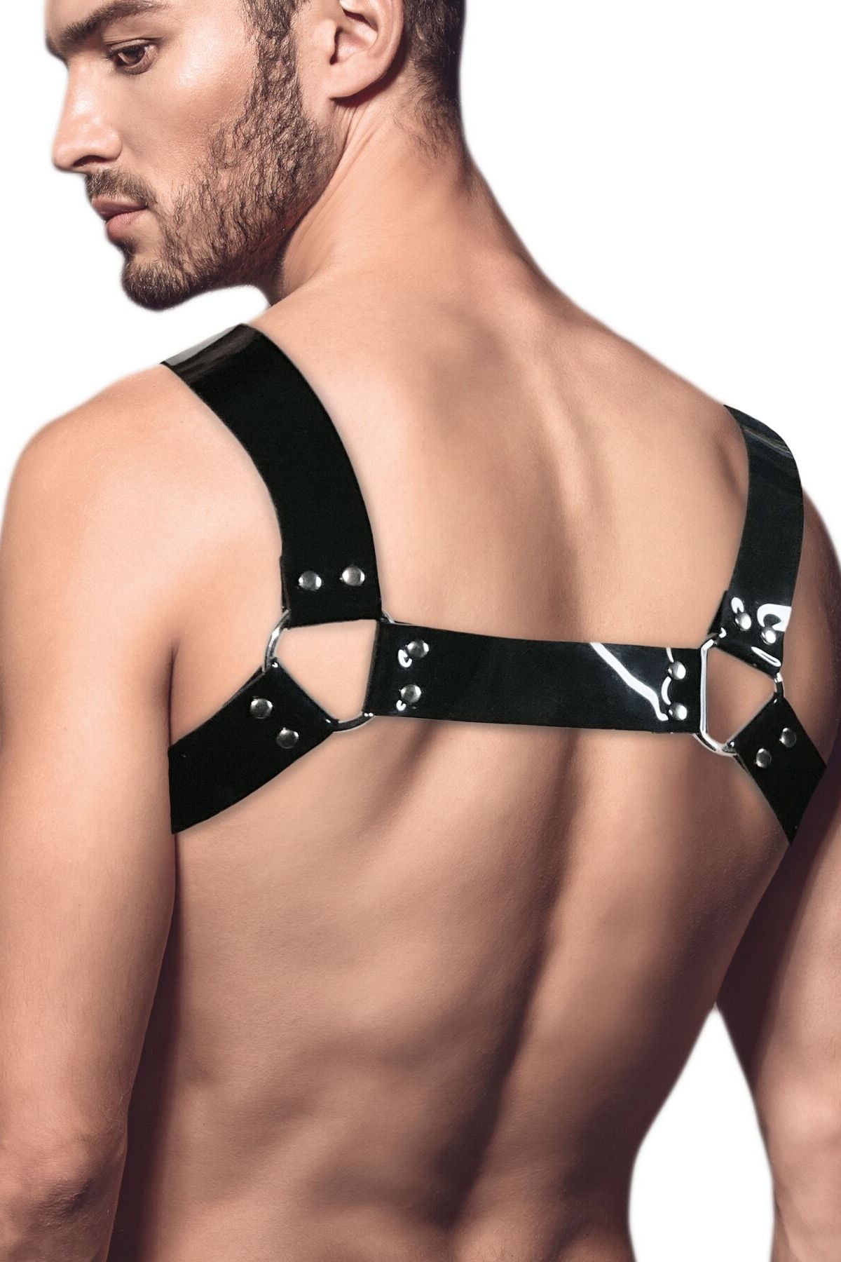 Мужская портупея на грудь Bulldog Harness black