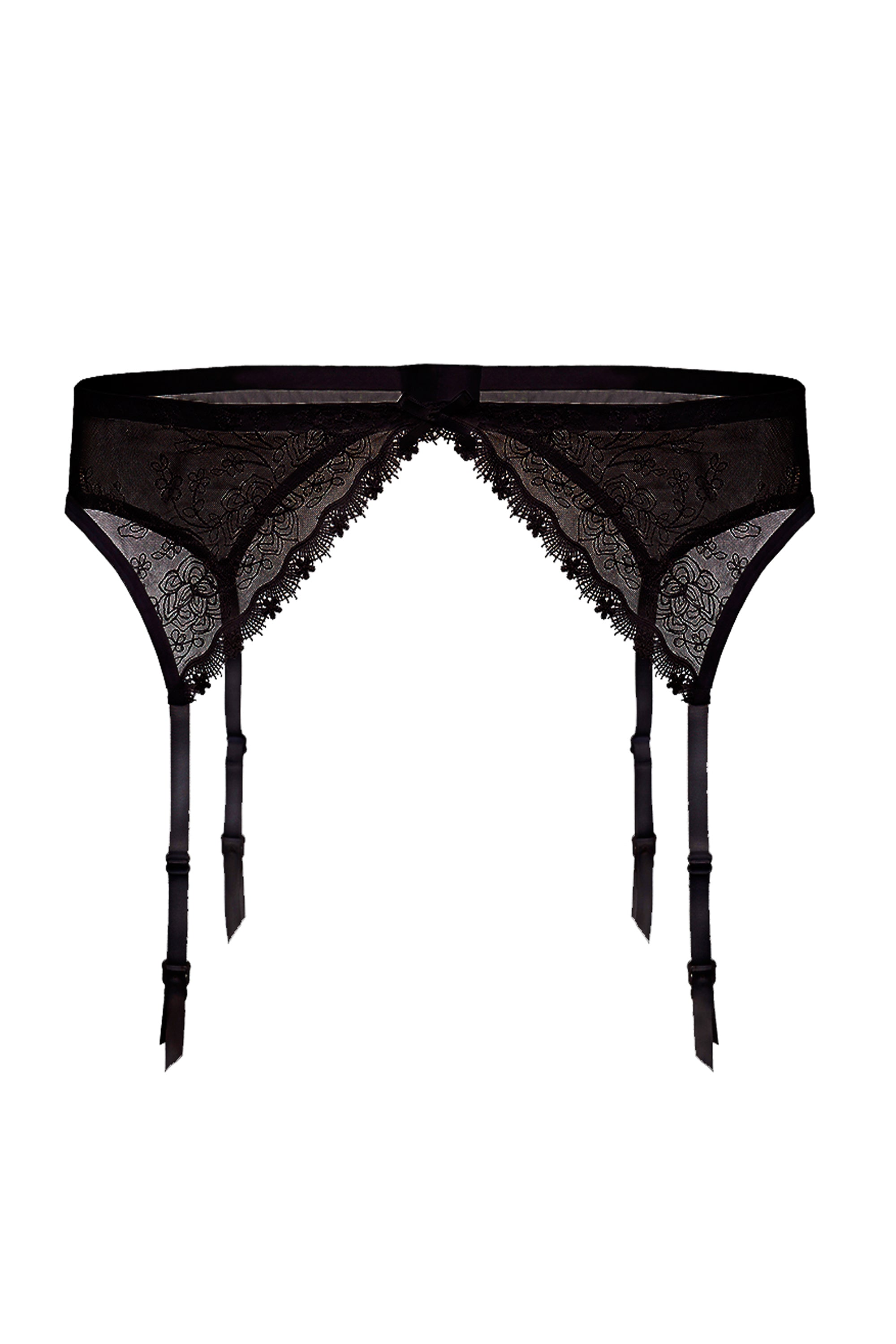 Пояс для чулок с вышивкой Rose