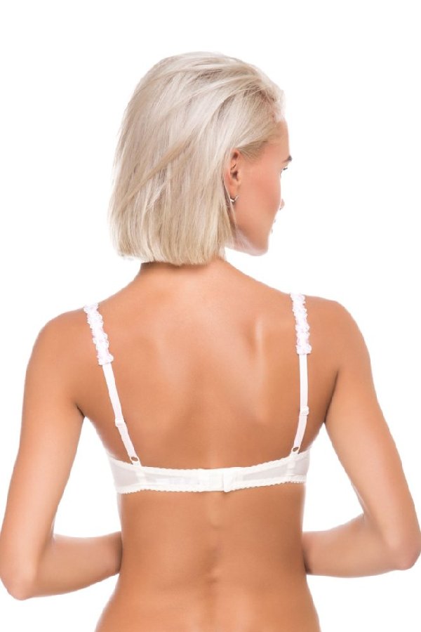 Гладкий бюстгальтер с декоративными ремешками AL-1026 Aliko