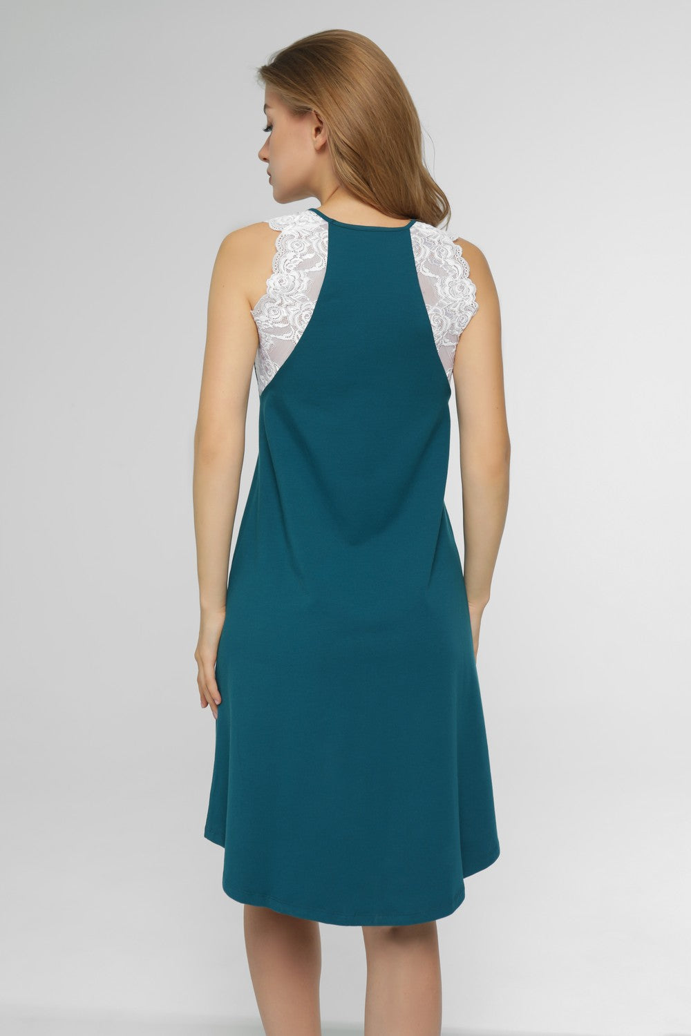 Хлопковая сорочка с кружевом Isla needles