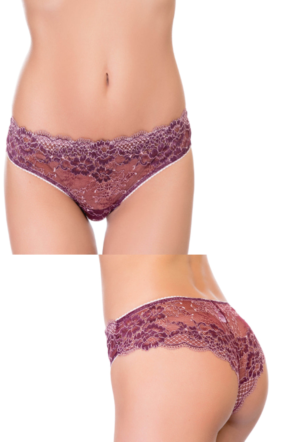 Трусики разилиана с кружевом KL-2505 Kleopatra