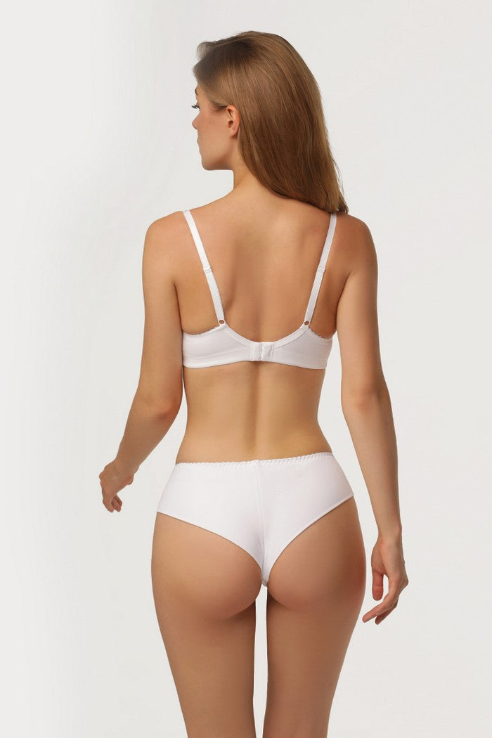 Комплект белья с кружевом Nil-1800 white