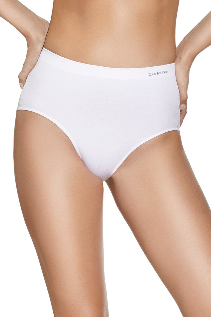 Бесшовные трусики слип 3009 Control white
