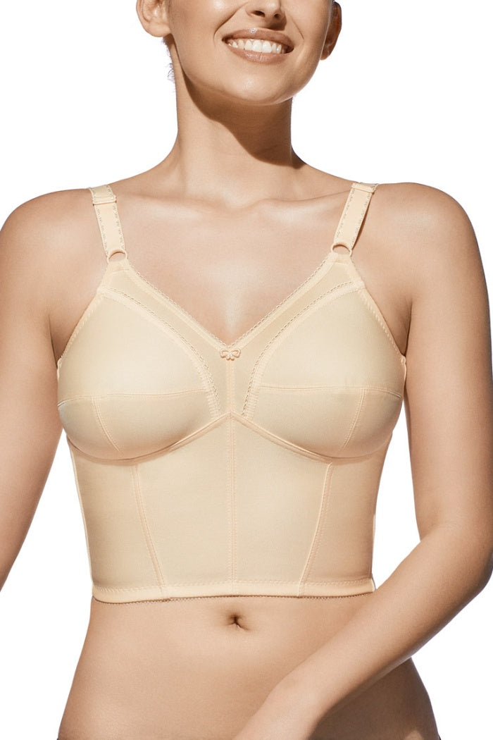 Удлиненный бюстье без косточек Elena nude