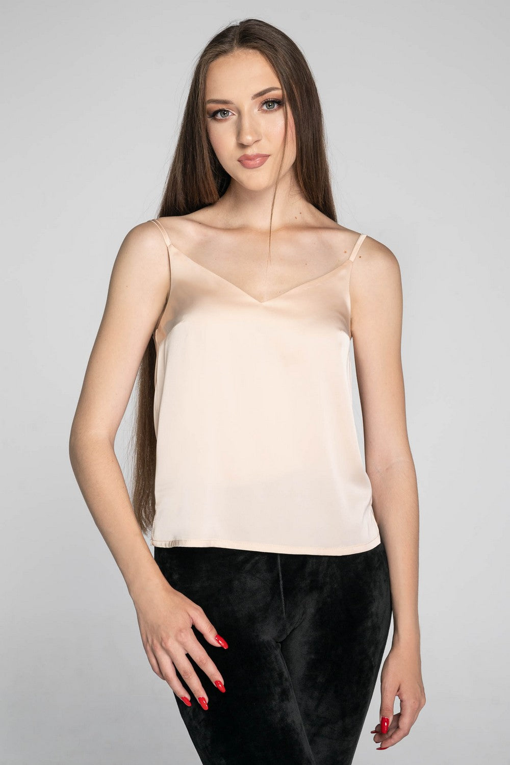 Топ на тонких бретелях 1650 salmon