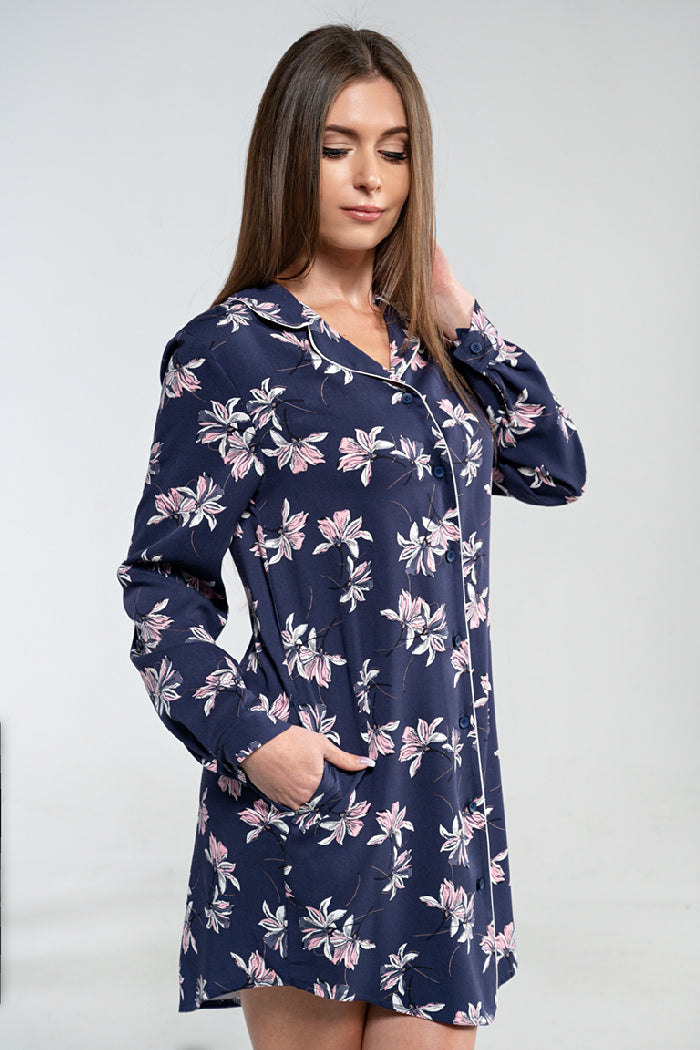 Сорочка на ґудзиках 1823 blue