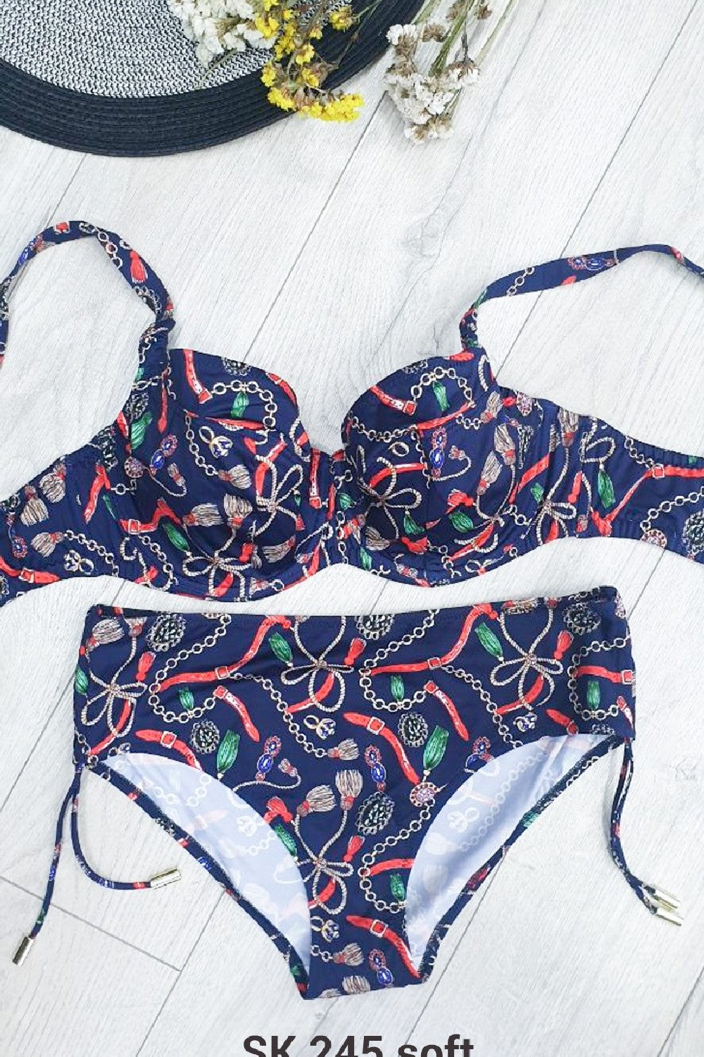 Роздільний купальник з принтом SK 245
