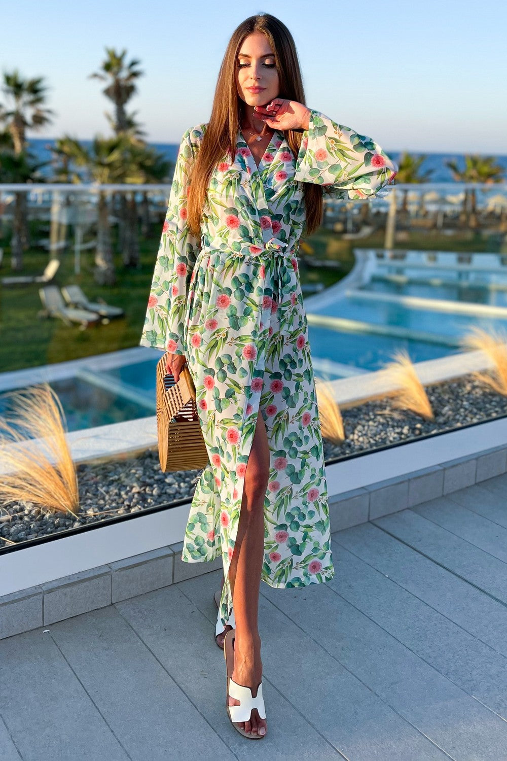 Длинная туника с принтом ST 271 22 white