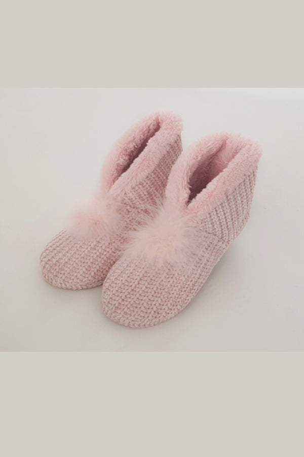 Домашние вязаные сапожки 012 Ugg pudra