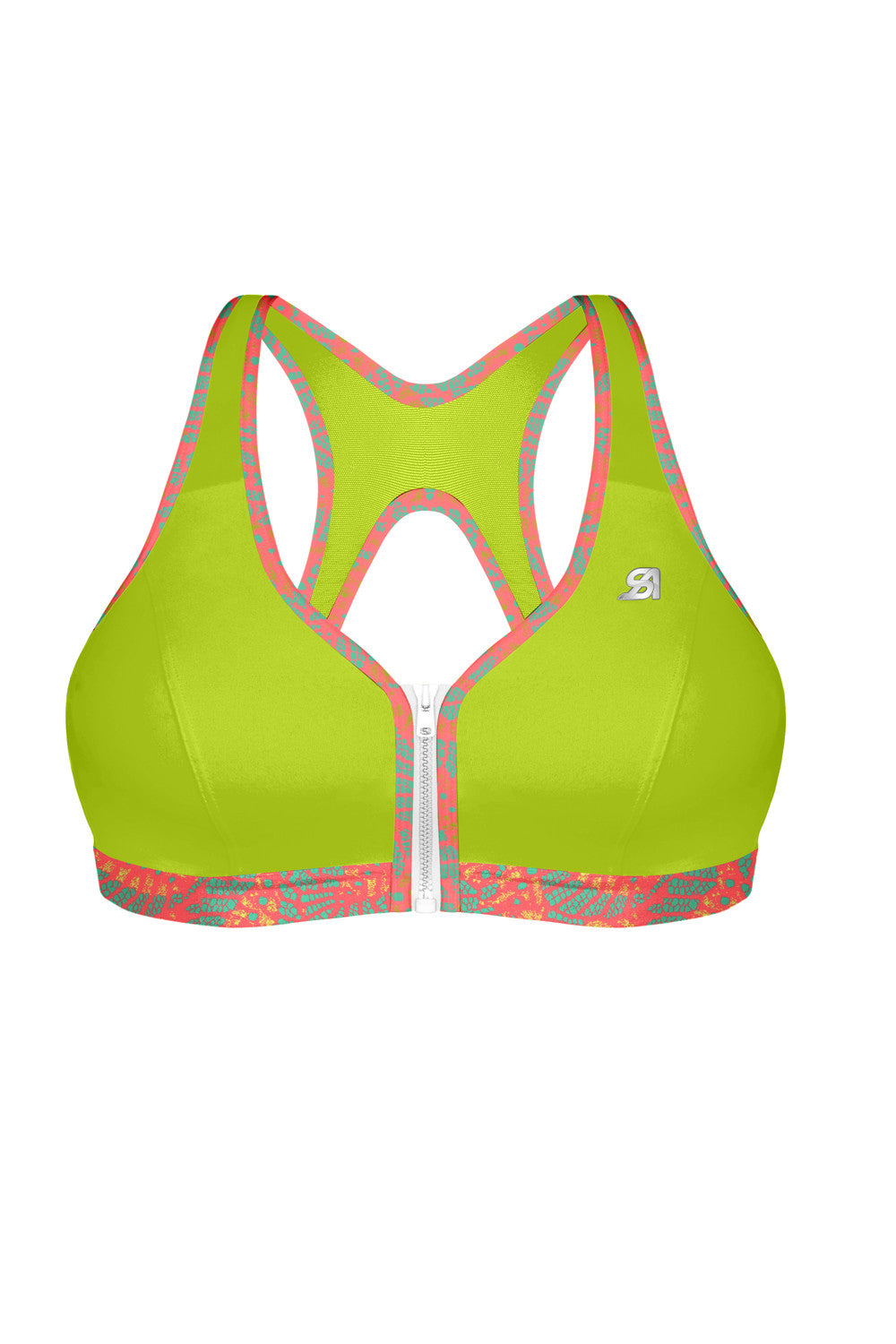 Спортивный бюстгальтер на змейке B00BW Zipped bra (ур.2) vert