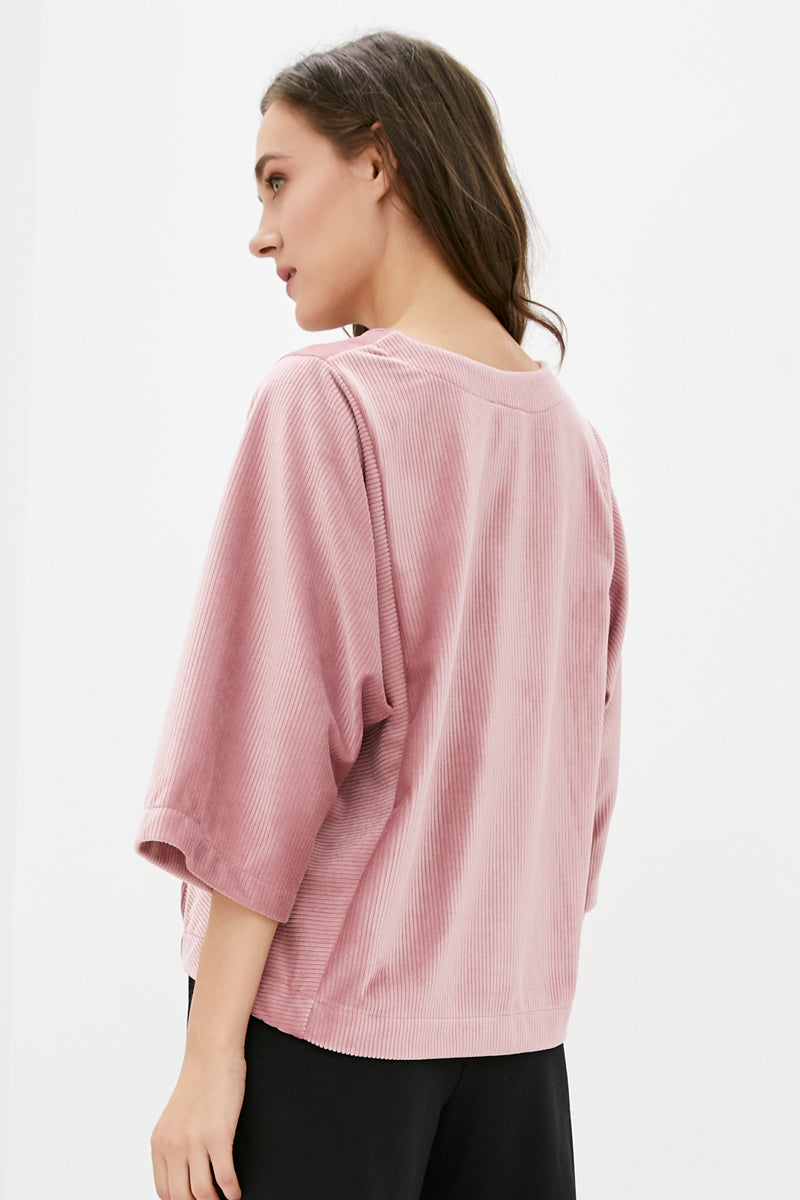 Кофта с широкими рукавами 019/3 Powder