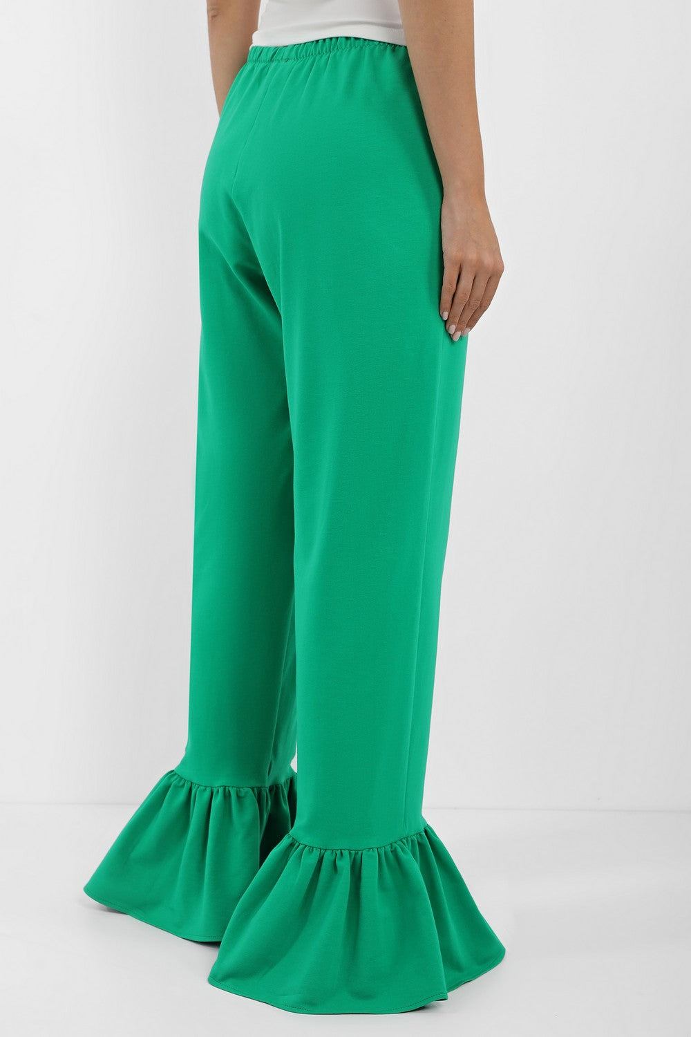 Хлопковые брюки для дома 601 green