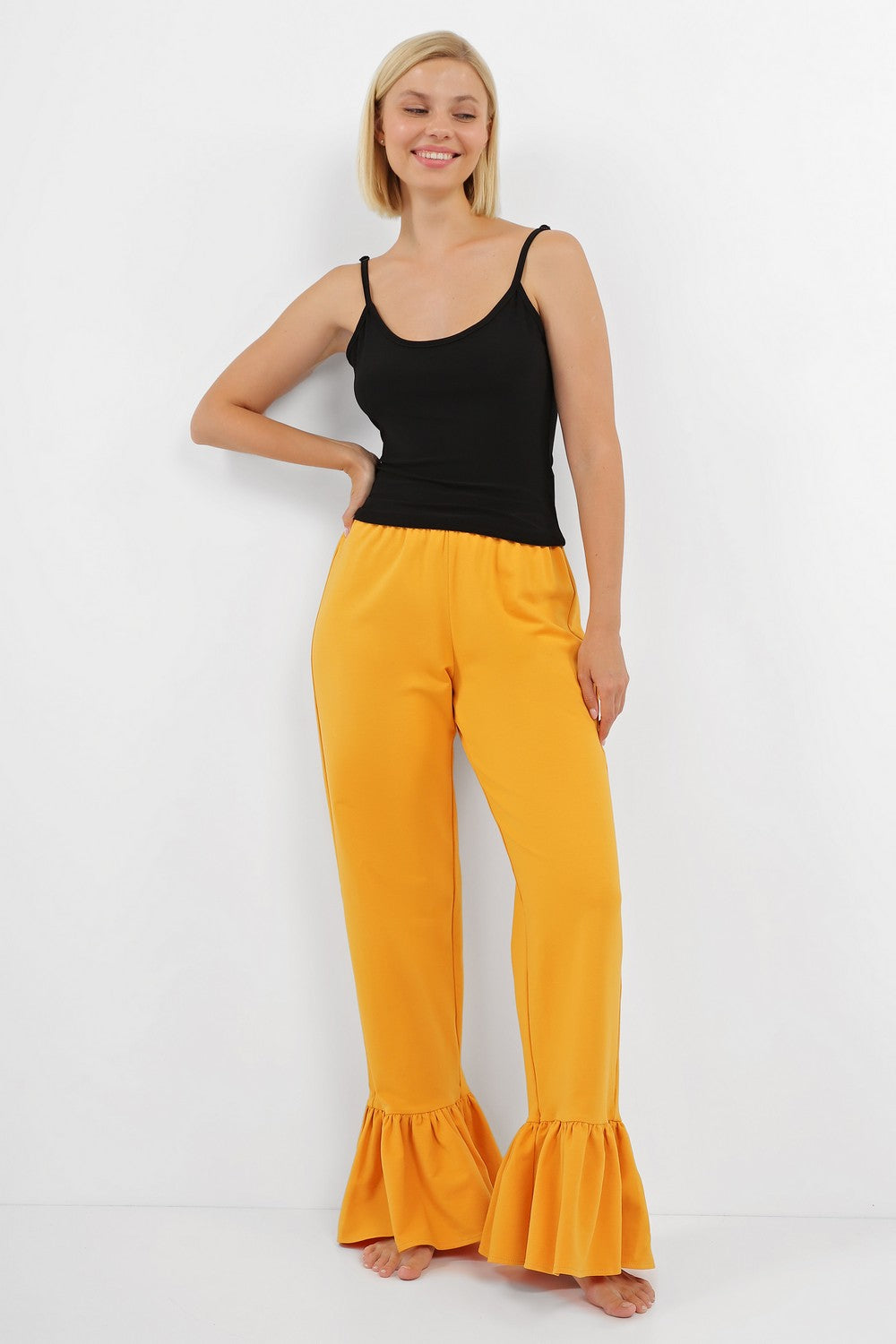 Хлопковые брюки для дома 601 marigold