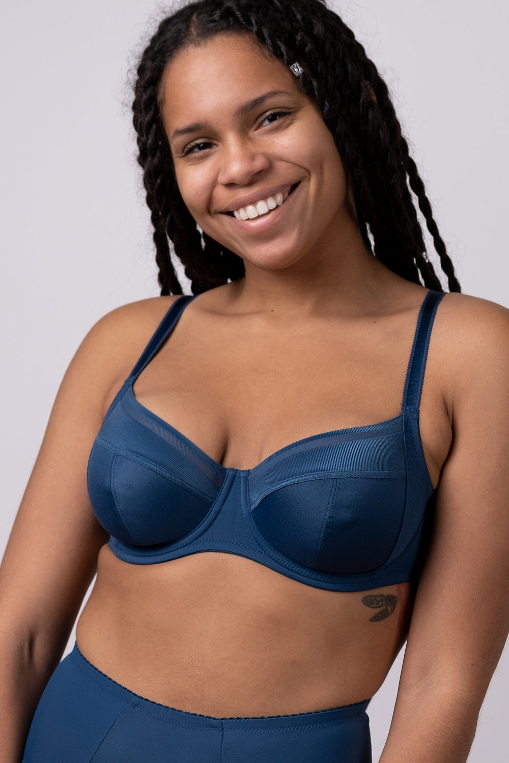 Мягкий бюстгальтер на косточках 1010051/051C blue